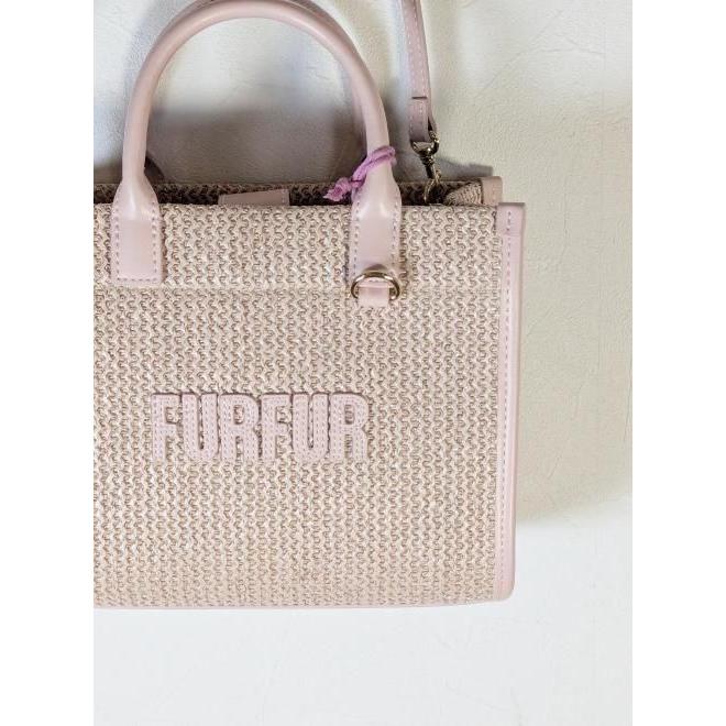 (期間限定10%OFF&300円OFF) FURFUR /ファーファ  ラフィアロゴトートバッグ  26春夏 RWGB261516 rwgb262516の画像