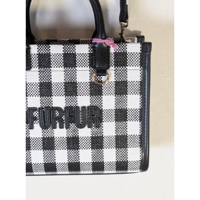 (期間限定10%OFF&300円OFF) FURFUR /ファーファ  ラフィアロゴトートバッグ  26春夏 RWGB261516 rwgb262516の画像