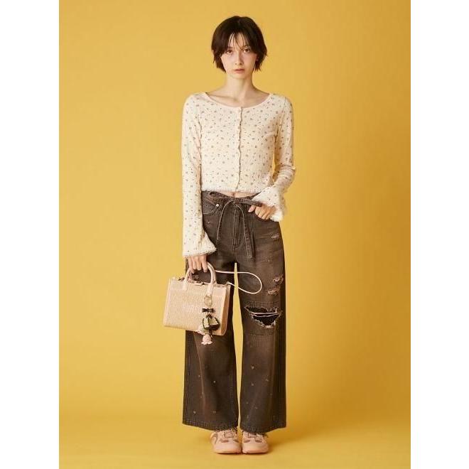 (期間限定10%OFF&300円OFF) FURFUR /ファーファ  ラフィアロゴトートバッグ  26春夏 RWGB261516 rwgb262516の画像