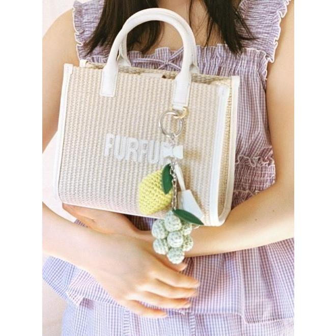 (期間限定10%OFF&300円OFF) FURFUR /ファーファ  ラフィアロゴトートバッグ  26春夏 RWGB261516 rwgb262516の画像