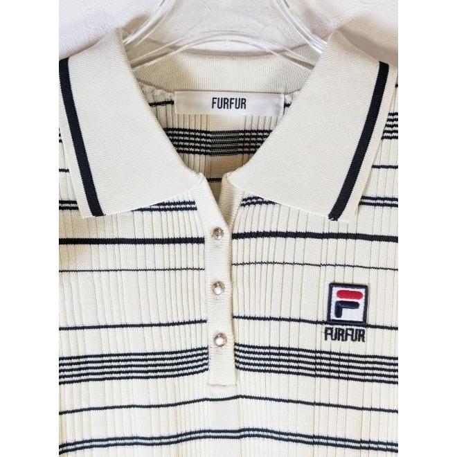 新品 FURFUR FILAコラボ ニットワンピース アイボリー FURFUR｜【FILAコラボ】ニットワンピース | Rakuten Fashion