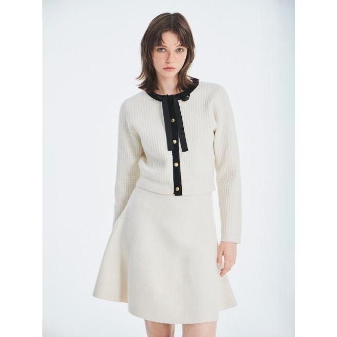 FURFUR（ファーファー） (10%OFF&300円OFF) ボウタイトリムニット