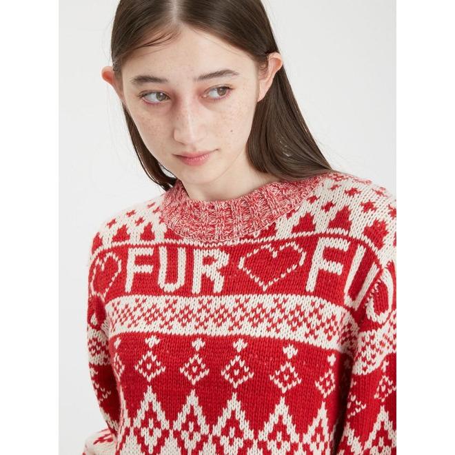 FURFUR（ファーファー） (セール30%OFF) HEINZジャガードニットプル