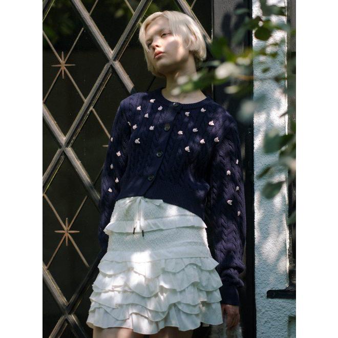 FURFUR（ファーファー） (セール30%OFF) プティフラワーカーディガン