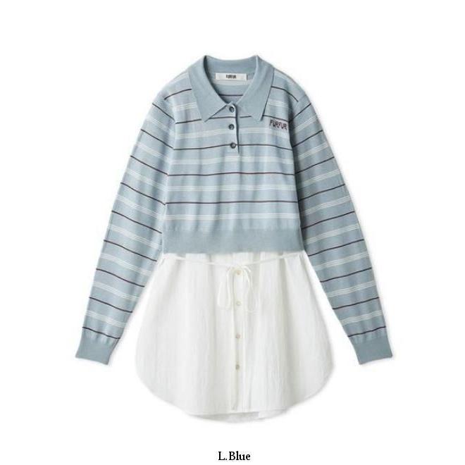 FURFUR（ファーファー） (最終セール60%OFF&300円OFF) レイヤードポロ