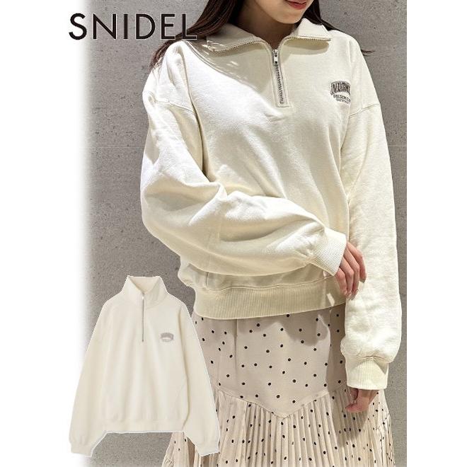 SNIDEL（スナイデル） NUTMEGスウェットハーフジップ 23秋冬