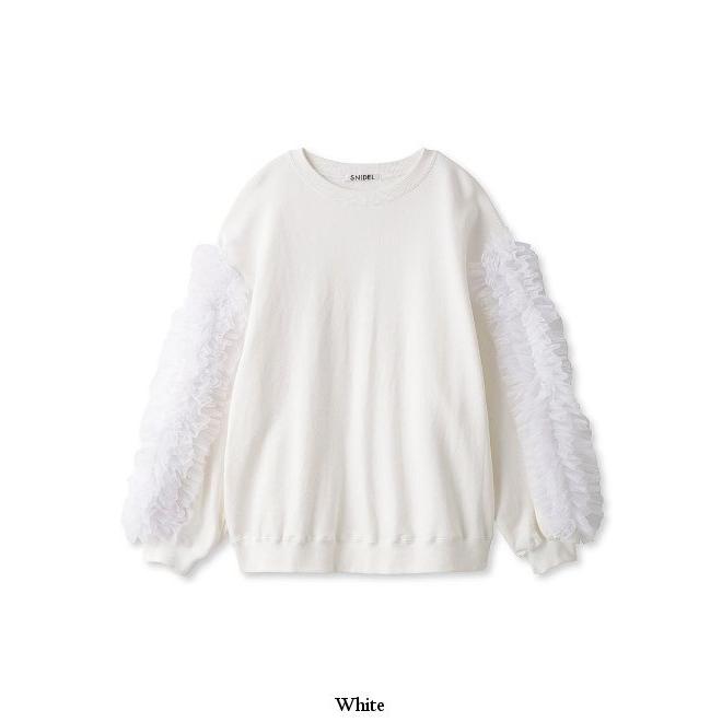 SNIDEL snidel / スナイデル フリルチュールデザインスウェット