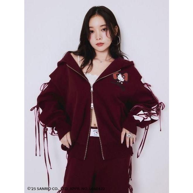 snidel★【HELLO KITTY】レースアップパーカー SNIDEL（スナイデル） (8%OFF&300円OFF) 【HELLO KITTY】 レースUPPK