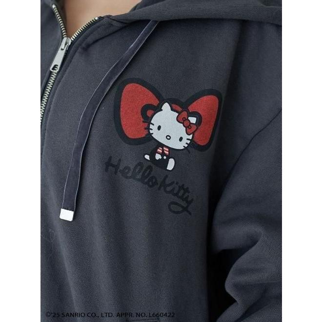snidel★【HELLO KITTY】レースアップパーカー SNIDEL（スナイデル） SALE40%OFF HELLO KITTY レースアップパーカー