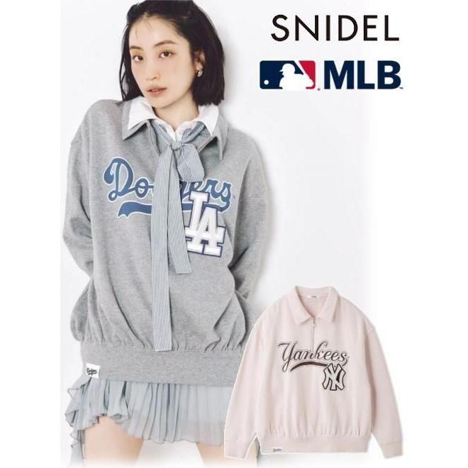 SNIDEL 【MLB】Sustainableハーフジップスウェット MLB】Sustainableハーフジップスウェット（スウェット）｜SNIDEL