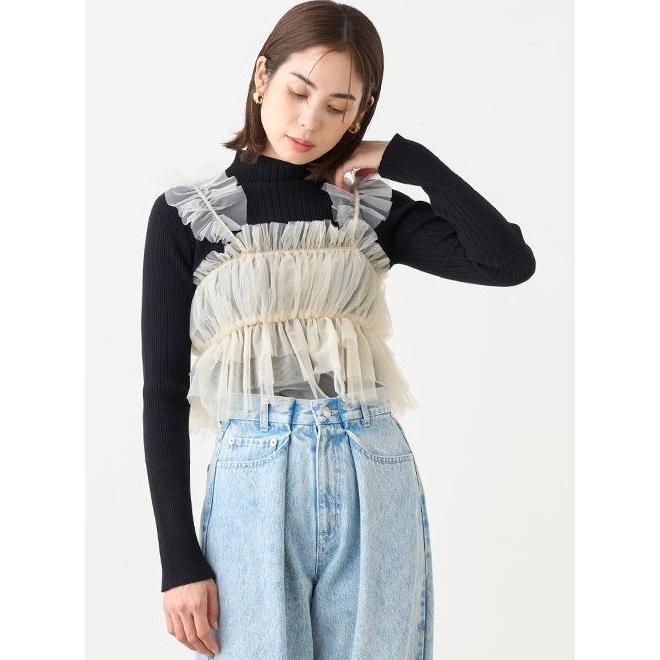 SNIDEL snidel / スナイデル フリルチュールキャミソール 23秋冬 SNIDEL snidel / スナイデル フリルチュールキャミソール 23秋冬