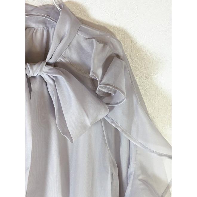 snidel スナイデル リボンカフスフリルブラウス 24ss SNIDEL（スナイデル） リボンカフスフリルブラウス 24春夏 SWFB241133
