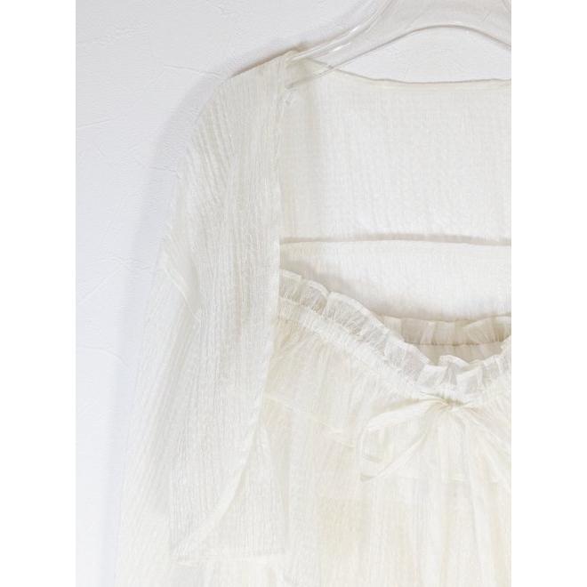 SNIDEL（スナイデル） フリルキャミ＆ボレロセット 24春夏 SWFB241145