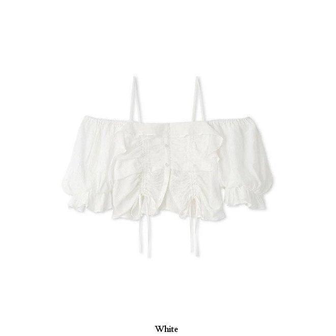 ♡SNIDEL♡パフスリクロップドブラウス♡ SNIDEL（スナイデル）の「パフスリクロップドブラウス（シャツ