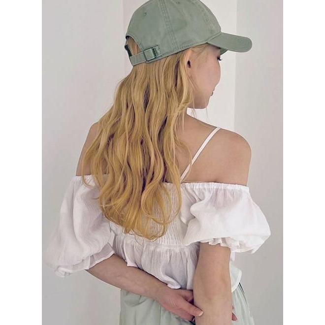 スナイデル　クロップドバリエブラウス　WHT スナイデル SNIDEL バリエクロップドシャツ （WHT） - ファッション