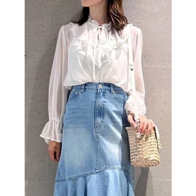 SNIDEL snidel / スナイデル シフォンボウタイブラウス 25春夏  