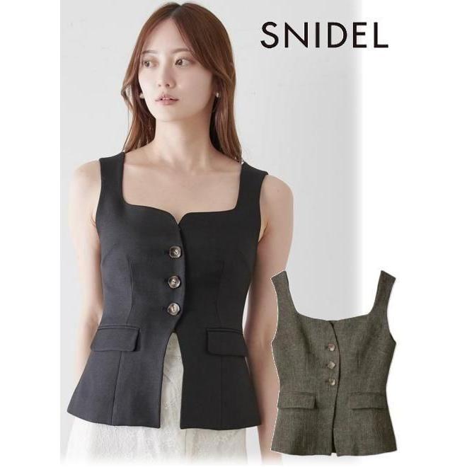 SNIDEL (セール50％OFF&PT5) snidel / スナイデル ジレトップス