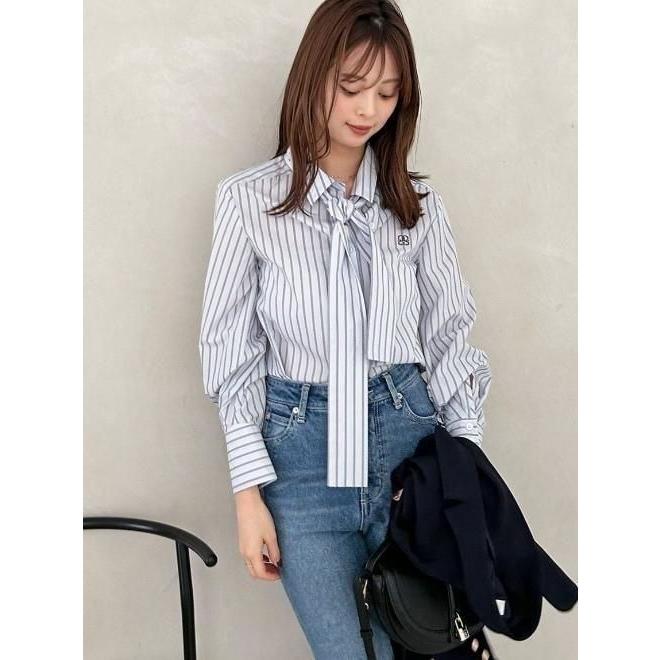 SNIDEL（スナイデル） (10%OFF&300円OFF) ボウタイシャツ 25秋冬