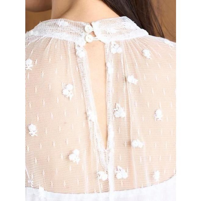 SNIDEL（スナイデル） (10%OFF&300円OFF) チュールエンブロイダリー