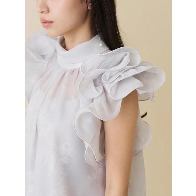 SNIDEL（スナイデル） (期間限定10%OFF&300円OFF) オーガンジーフリル