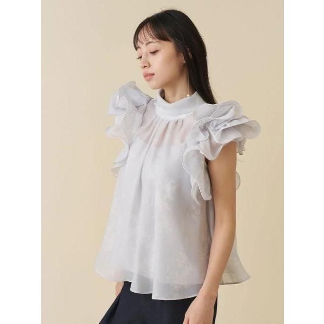 SNIDEL（スナイデル） (期間限定10%OFF&300円OFF) オーガンジーフリル