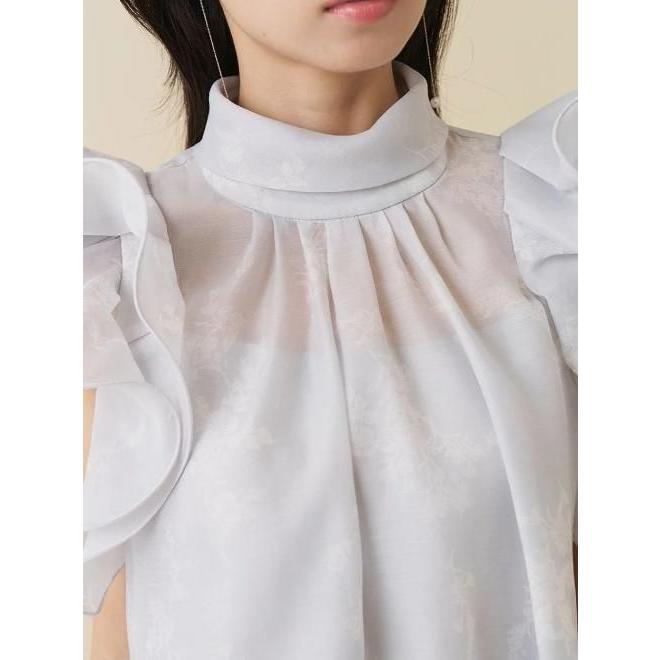 SNIDEL（スナイデル） (期間限定10%OFF&300円OFF) オーガンジーフリル