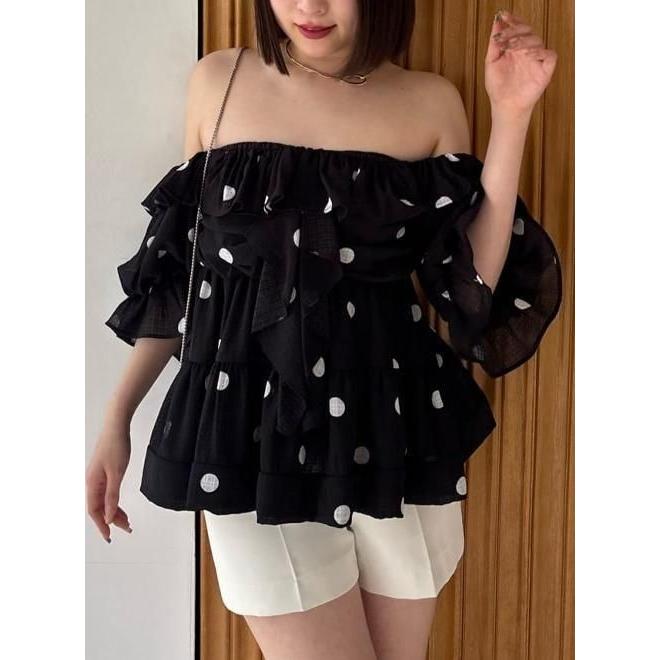 SNIDEL（スナイデル） (セール30%OFF&300円OFF) オフショルボリューム