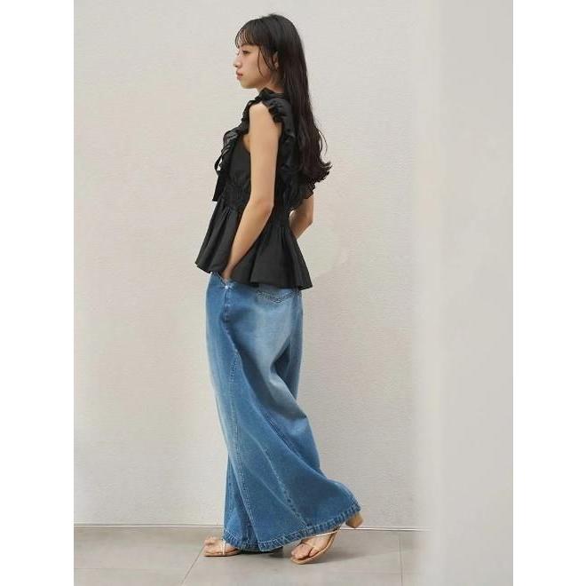 SNIDEL（スナイデル） (10%OFF&300円OFF) シアーペプラムリボン
