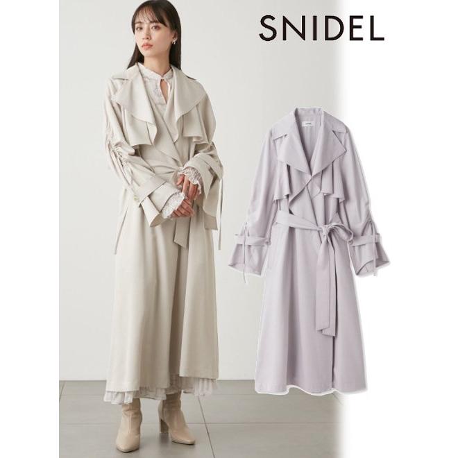 SNIDEL snidel / スナイデル Sustainaグロストレンチコート 24春 SNIDEL snidel / スナイデル Sustainaグロストレンチコート 24春