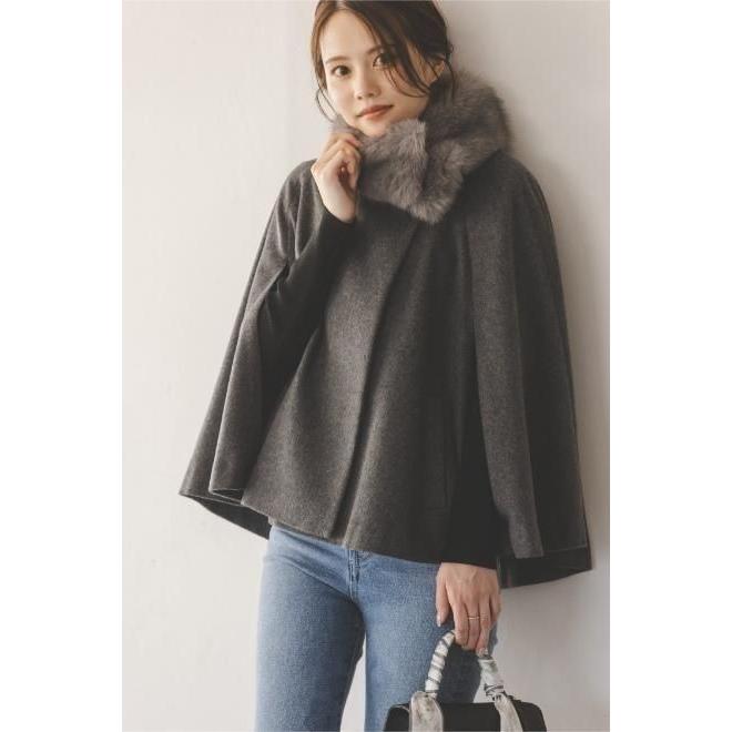 SNIDEL（スナイデル） (10%OFF&300円OFF) ショートケープコート 25秋冬