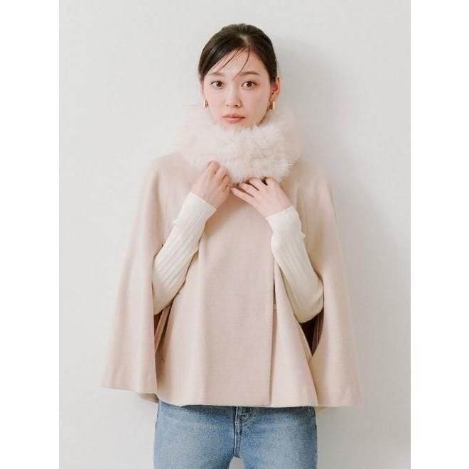 SNIDEL（スナイデル） (10%OFF&300円OFF) ショートケープコート 25秋冬