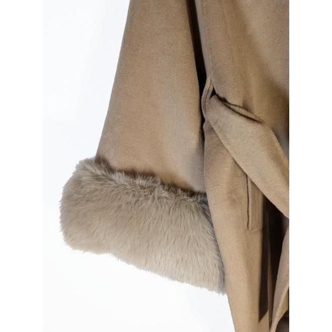 SNIDEL（スナイデル） (10%OFF&300円OFF) ファーケープコート 25秋冬