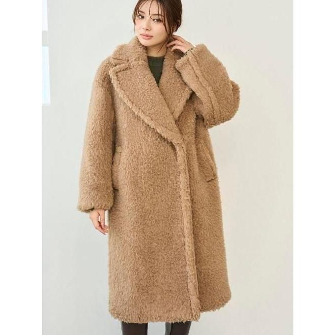 最安価！完売品！　snidel スナイデル　ボアコート　ボアロングコート SNIDEL（スナイデル） (10%OFF&300円OFF) ボアロングコート 25秋冬