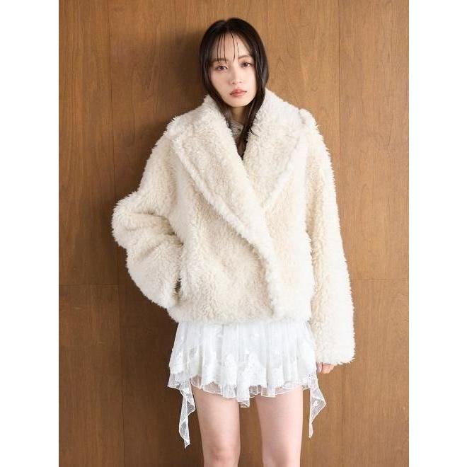 SNIDEL（スナイデル） (10%OFF&300円OFF) ボアショートコート 25秋冬  