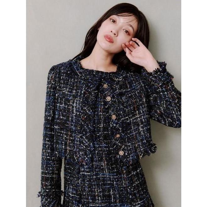 2025A/W SNIDEL スナイデル　ツイードジャケット SNIDEL（スナイデル） (冬セール30%OFF&300円OFF) ツイードジャケット