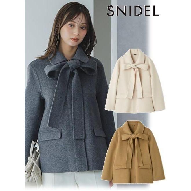 SNIDEL snidel スナイデル リバーステンカラージャケット 25秋冬.予約