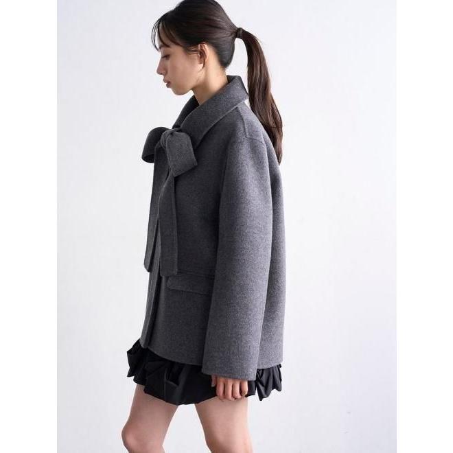 【新品未着用】snidel リバーステンカラーJK /GRY /1 SNIDEL（スナイデル） リバーステンカラージャケット 25秋冬.予約