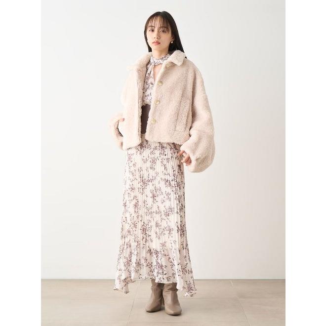 SNIDEL snidel / スナイデル ウエストリブプリントワンピ 23秋冬 SNIDEL snidel / スナイデル ウエストリブプリントワンピ 23秋冬