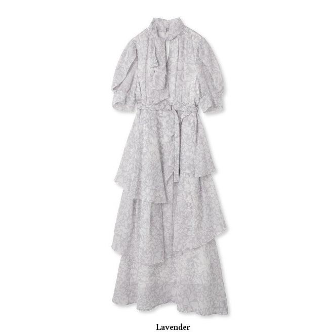 SNIDEL snidel / スナイデル フラワープリントタイワンピ 23秋冬