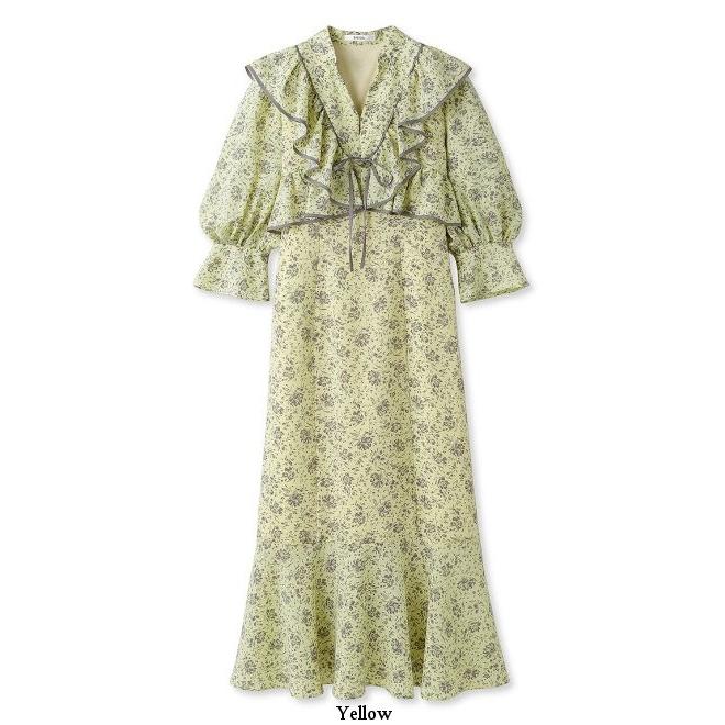 SNIDEL フリルプリントワンピース SNIDEL（スナイデル）の「【WEB限定サイズあり】Sustainable