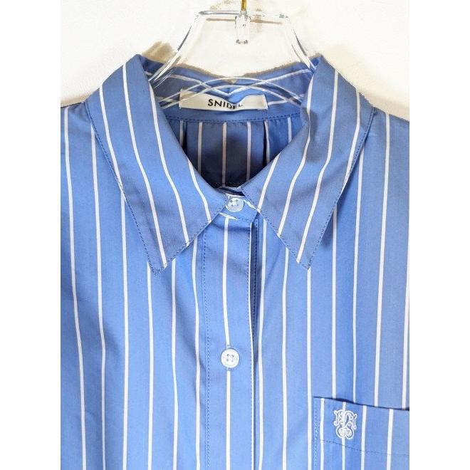 snidel シャツ＆ニットワンピース SNIDEL - 新品スナイデル 襟シャツニットワンピースの通販 by m