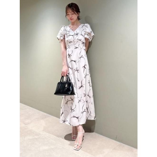 SNIDEL（スナイデル） Susリボンプリントワンピ 25春夏. SWFO254025