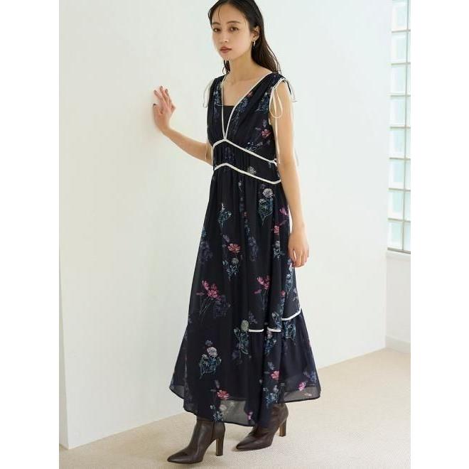 スナイデル　ワンピース　完売品 SNIDEL（スナイデル） (最終セール50%OFF&300円OFF) フラワードロスト