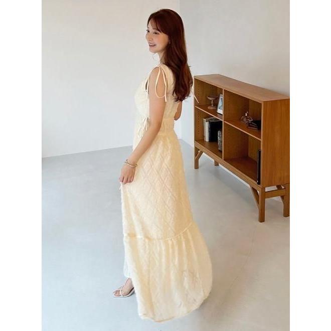 SNIDEL ジャガードドロストディティールワンピース 1 00サイズあり】ジャガードドロストディティールワンピース(マキシ