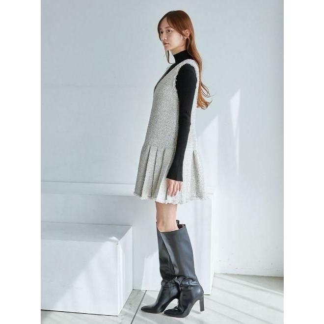 SNIDEL（スナイデル） (最終セール50%OFF&300円OFF) Vネックツイード