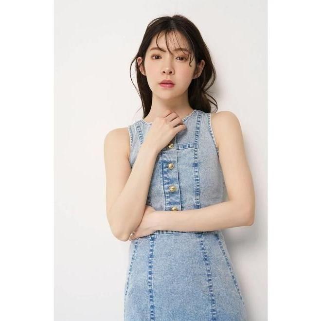 (期間限定10%OFF&300円OFF) snidel / スナイデル  アメスリデニムワンピース  26春夏. SWFO262050の画像
