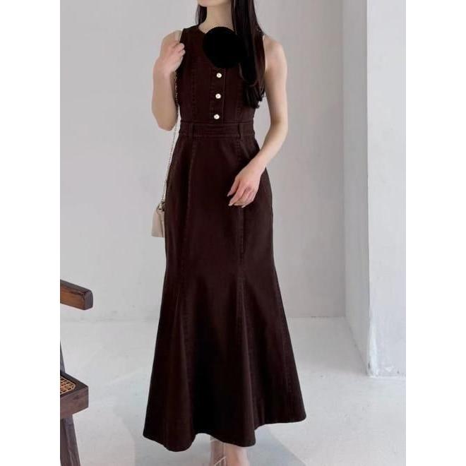 (期間限定10%OFF&300円OFF) snidel / スナイデル  アメスリデニムワンピース  26春夏. SWFO262050の画像