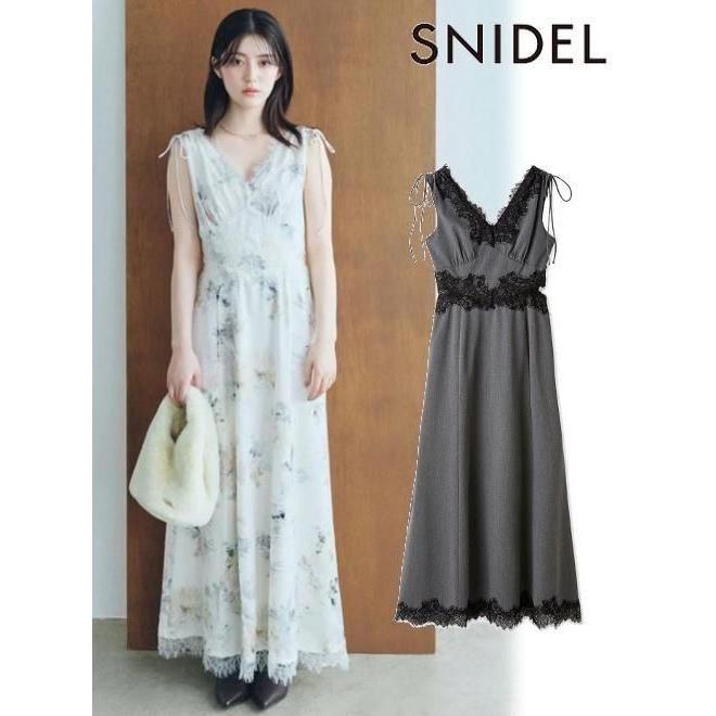 SNIDEL（スナイデル） (10%OFF&300円OFF) レーストリムバリエワンピ 26