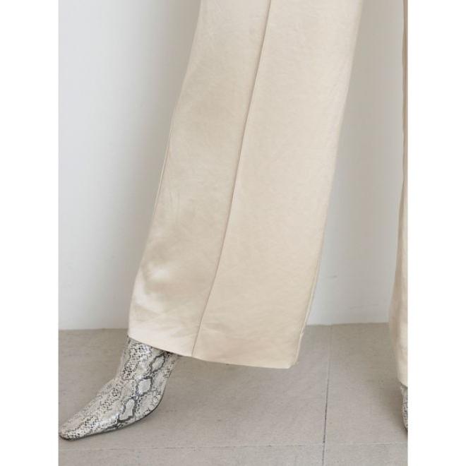 SNIDEL イージーストレートパンツ レディース ベージュ 合成皮革 SNIDEL snidel / スナイデル イージーストレートパンツ 20秋冬
