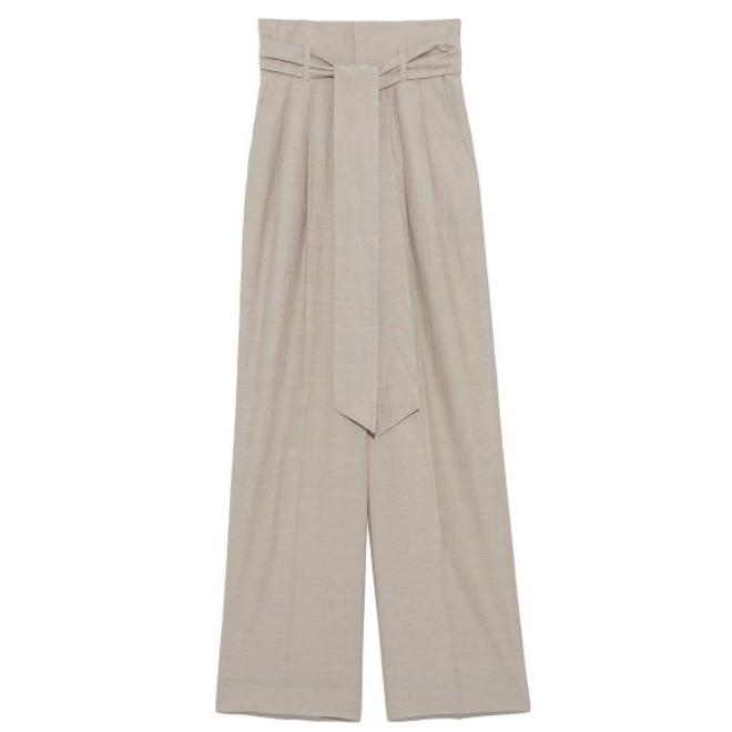 SNIDEL snidel / スナイデル ハイウエストタックパンツ 21春夏